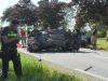 Twee gewonden en veel schade bij botsing met drie auto's op N248