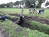 Brandweer en omstanders redden paard uit sloot