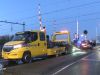 Trein ramt auto op spoorwegovergang Vlissingen