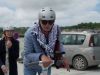 Martien gracieus op de segway
