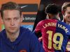 Frenkie de Jong heeft tijdens persmoment mooie woorden over voor teamgenoot Lamine Yamal