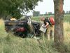 Motorblok uit auto geslingerd bij ernstig ongeluk